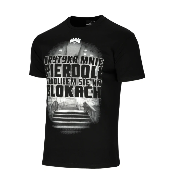 Koszulka męska T-shirt Chada Proceder Krytyka czarna