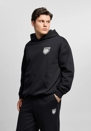 Bluza męska z kapturem Prosto Splash Shield czarna