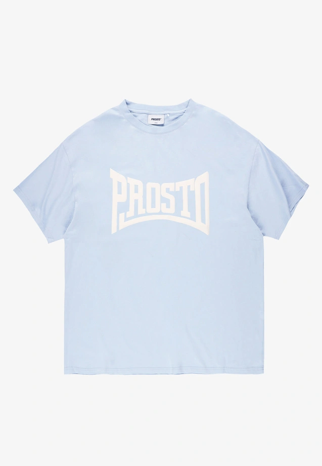 Koszulka męska t-shirt oversize Prosto Ever jasno niebieska