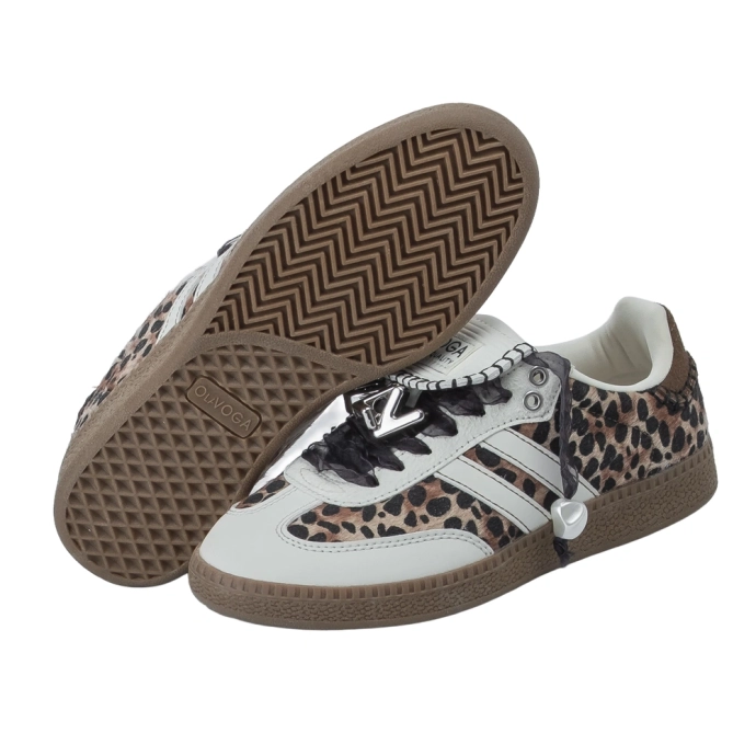 Buty sneakersy damskie Olavoga Anaty leopard