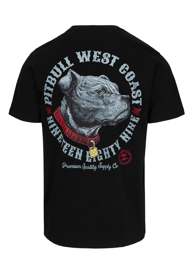 Koszulka męska T-Shirt Pit Bull Pitbull Strenght & Respect czarna