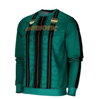 Bluza męska klasyczna Patriotic F-Football Green crewneck zielona
