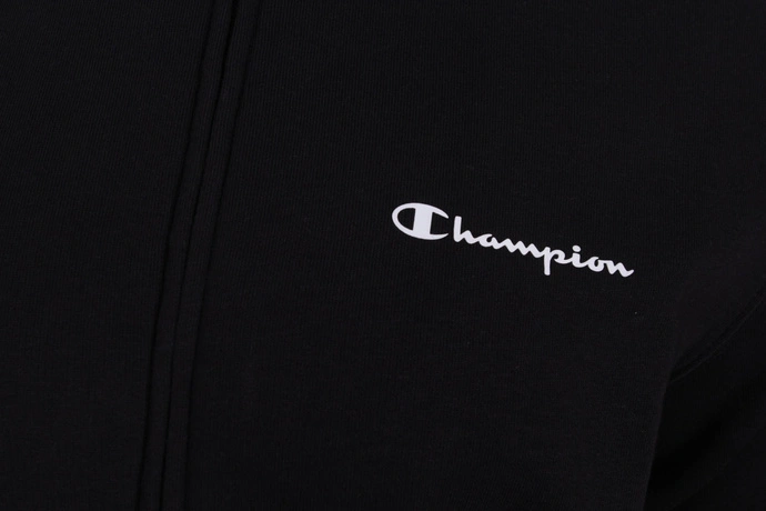 Bluza rozpinana z bawełny Champion Full Zip Classics czarna