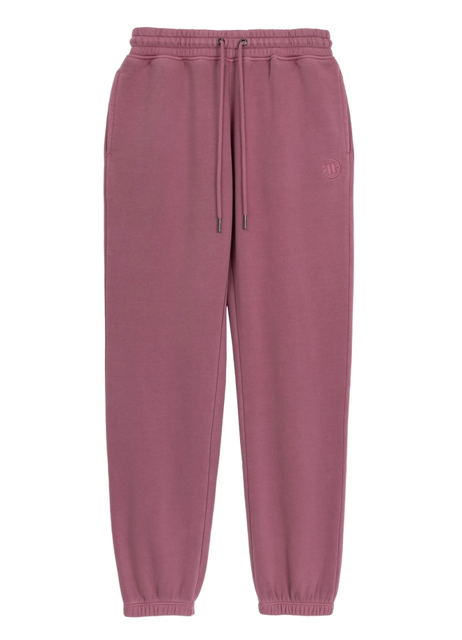 Spodnie dresowe damskie oversize Pitbull Pit Bull Manzanita różowe