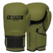 Rękawice bokserskie Octagon Matt khaki zielone