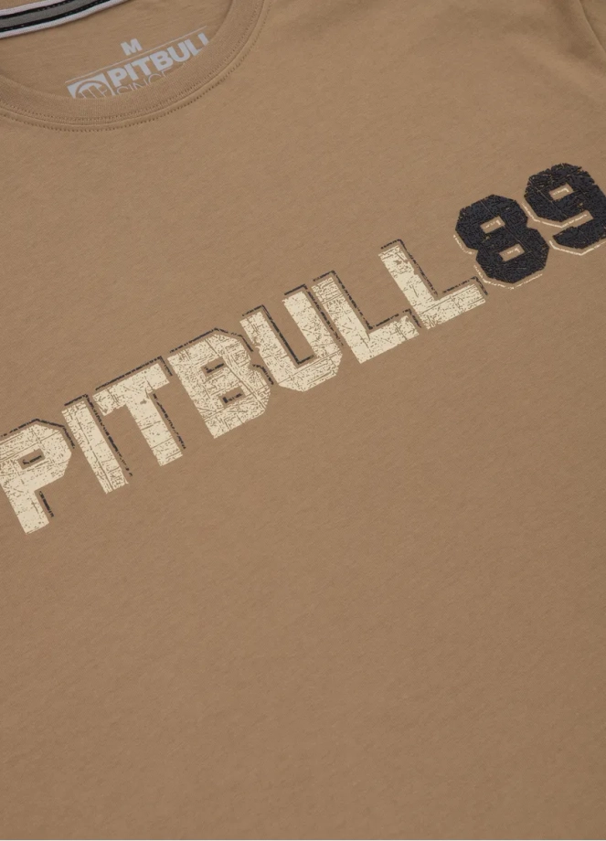 Koszulka męska T-Shirt Pit Bull Pitbull Dog 89 brązowa