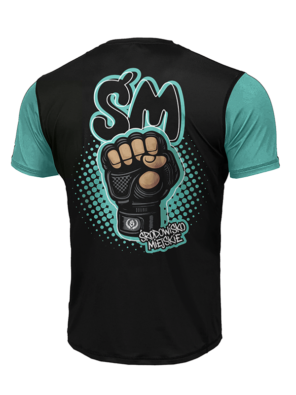 Koszulka sportowa męska Środowisko Miejskie Mesh Fist czarna