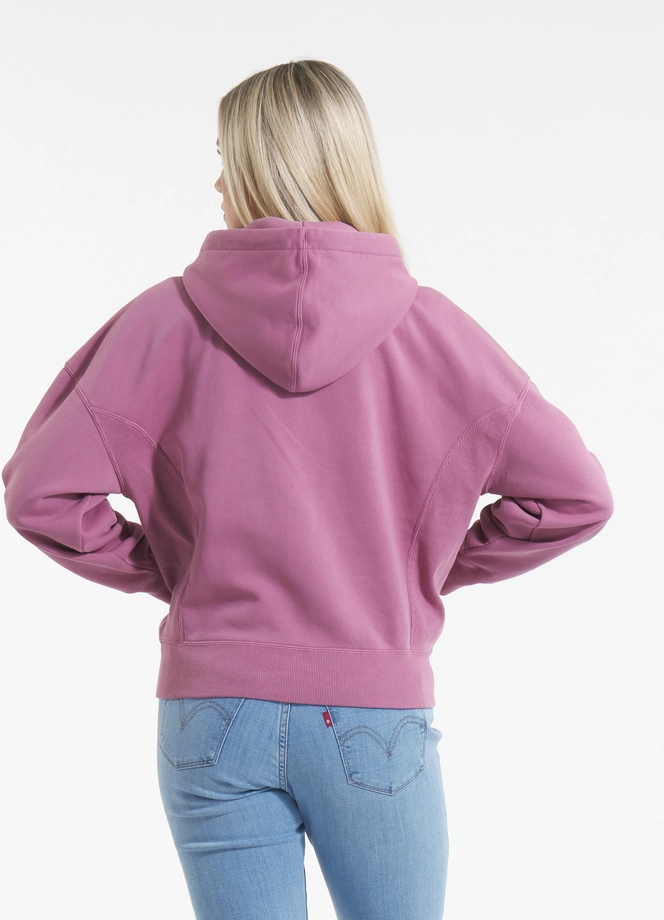 Bluza damska z kapturem Pitbull Manzanita Heart ZIP Washed różowa