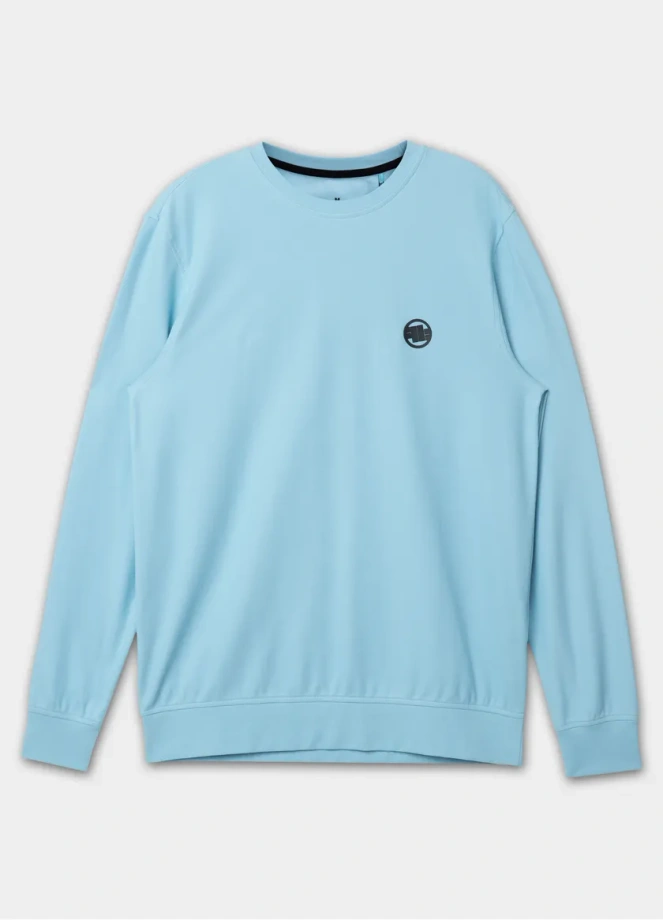 Koszulka Longsleeve męska Pitbull Pique Rockey niebieska
