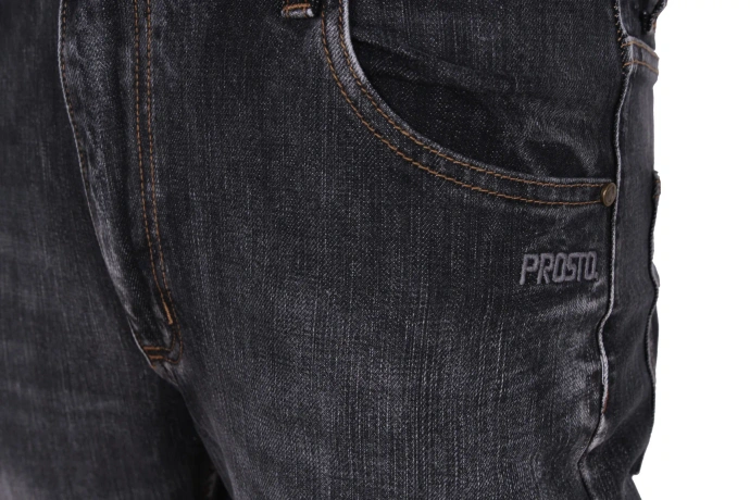 Spodnie męskie jeans Prosto Klasyk Hopler szare