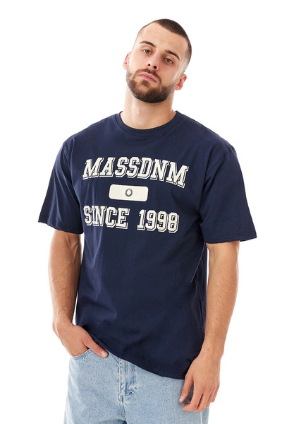 Koszulka męska t-shirt Mass Dnm Campus granatowa