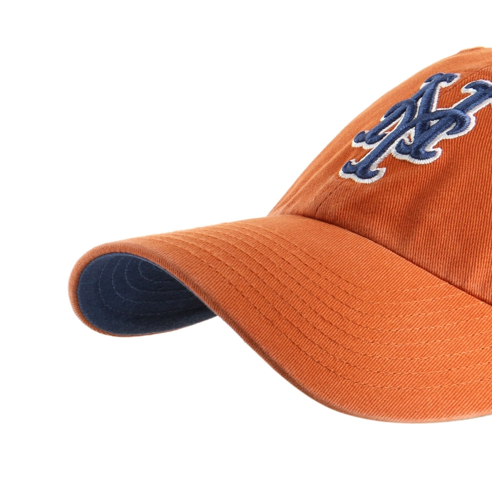 Czapka z daszkiem 47 Brand New York Mets Clay Ballpark Clean Up pomarańczowa