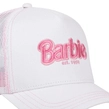 Czapka z daszkiem z siatką Capslab Barbie unisex biało/różowa