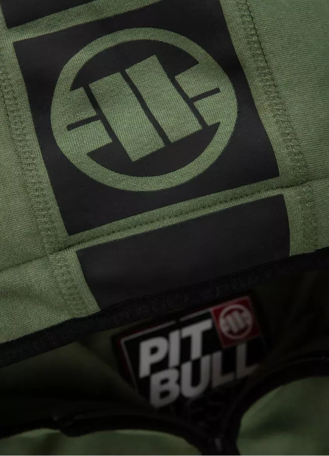 Bluza męska Pitbull Hermes Pit Bull hooded zielona