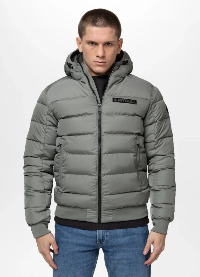 Kurtka zimowa męska Pit Bull Dillon 25 zielona szałwia