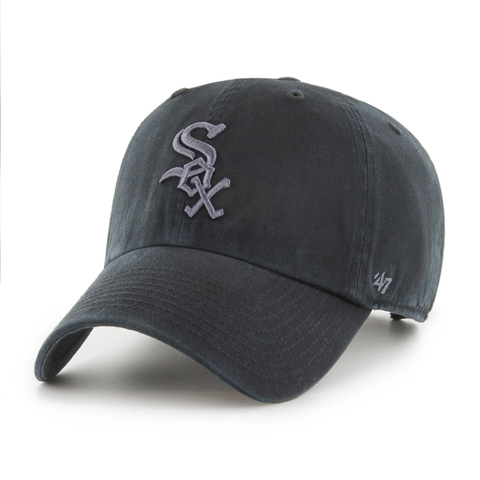 Czapka z daszkiem 47 Brand Chicago White Sox Clean Up czarna