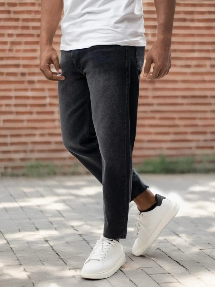 Spodnie męskie Jeans Carrot Jigga Wear Crown czarne