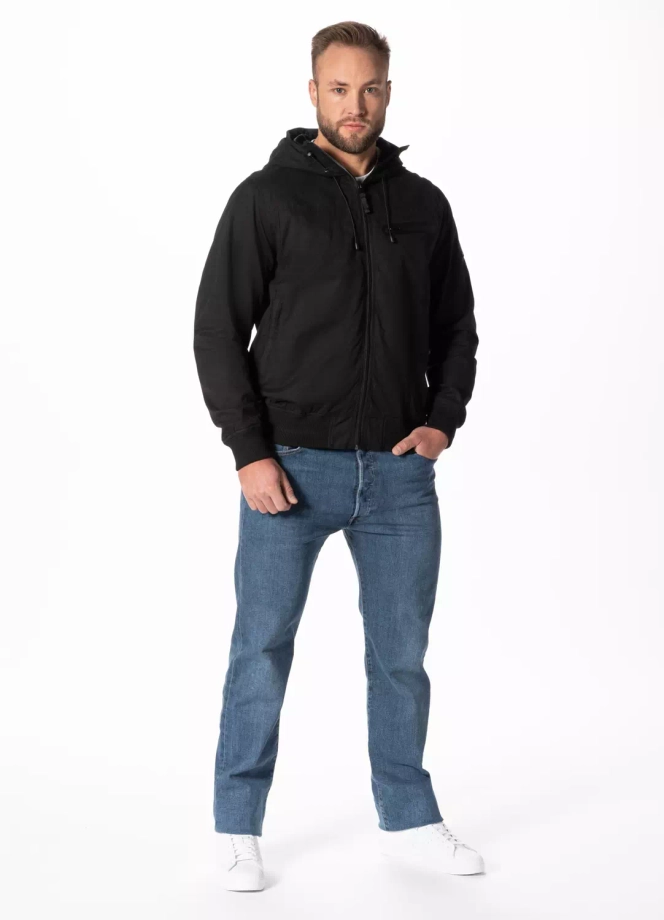 Kurtka męska przejściowa wiosenna Pit Bull Groton wiatrówka czarna