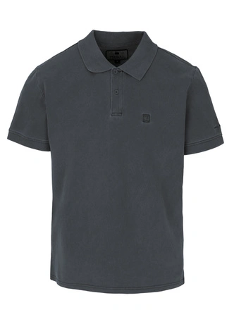 Koszulka męska Polo Pitbull Pique Small Logo Washed grafitowa