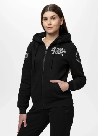Bluza damska rozpinana z kapturem Pitbull Fiora czarna