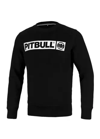 Bluza meska Pitbull Pit Bull Hilltop Terry crewneck czarna