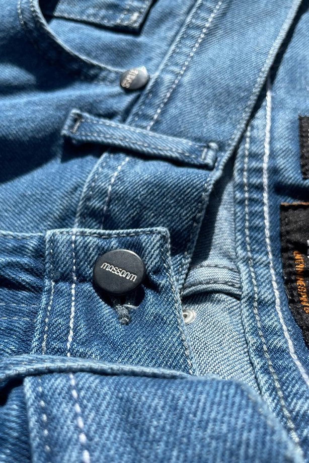 Spodenki męskie jeansowe Mass DNM Box niebieskie