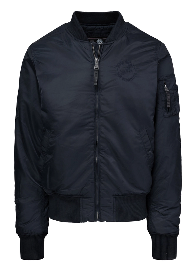 Kurtka męska przejściowa bejsbolówka Pit Bull Hacket granatowa