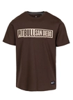Koszulka męska T-Shirt Pitbull Eighty Nine Dog ciemno brązowa