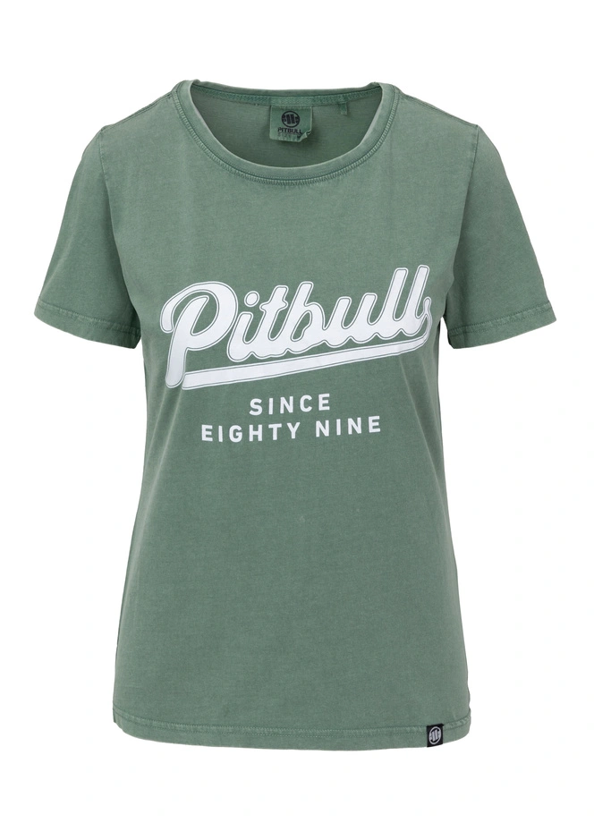 Koszulka damska T-shirt Pit Bull Angel Logo zielona