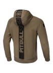 Bluza męska z kapturem Pitbull Pit Bull Hermes 24 ZIP hooded brązowa
