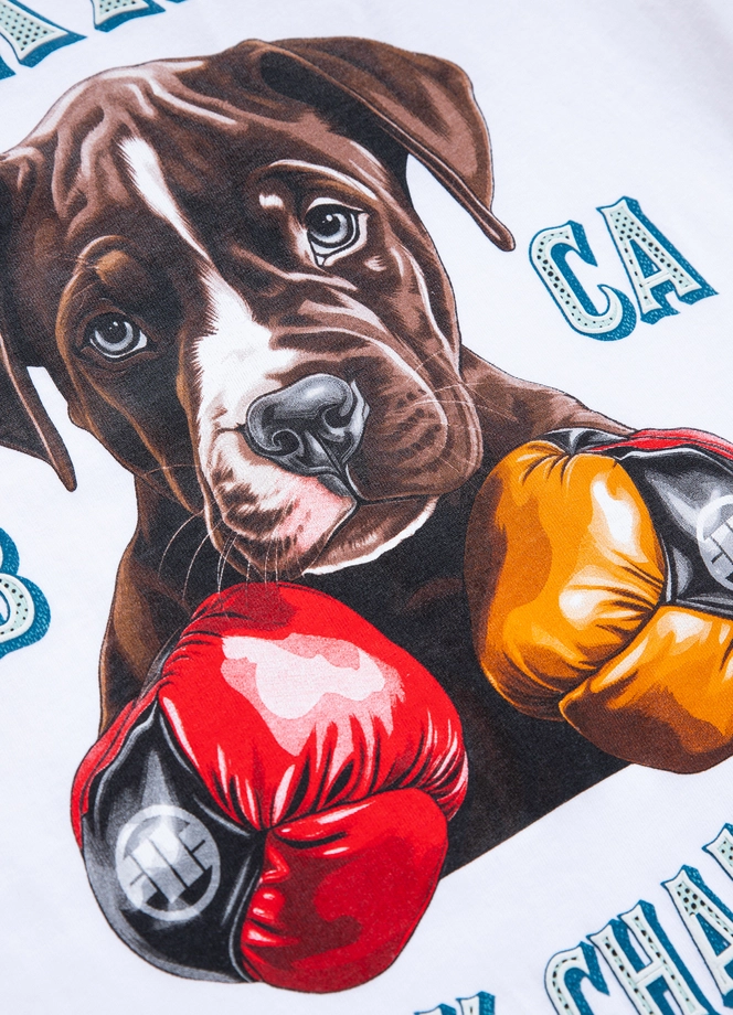 Koszulka damska T-shirt Pit Bull Lil'Champ biała