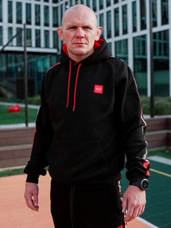 Bluza z kapturem Środowisko Miejskie CLS Mini Red czarna