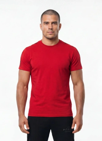 Koszulka męska T-Shirt Pitbull West Coast Tape czerwona