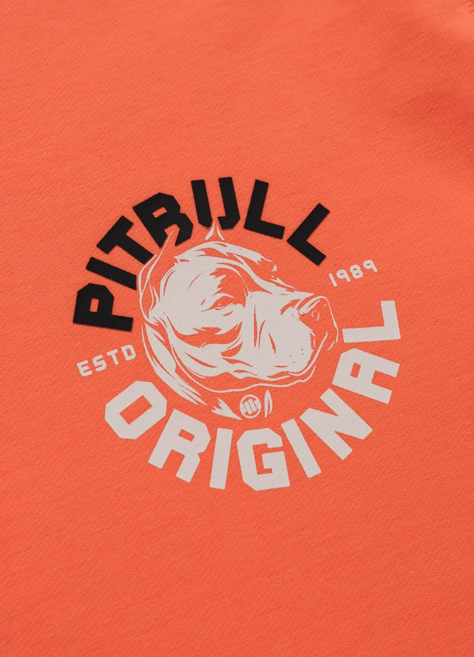 Bluza męska bez kaptura Pitbull Pit Bull Dog SD łososiowa pomarańczowa