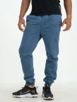 Spodnie męskie Jeans Jogger Jigga Wear Crown jasne niebieskie