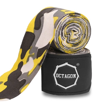 Owijki/Bandaże bokserskie Octagon Fightgear Supreme Basic 5m yellow camo żółte