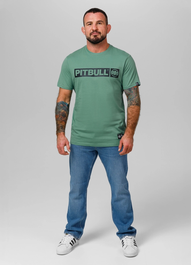 Koszulka męska T-Shirt Pit Bull Pitbull Hilltop 25 miętowa zielona