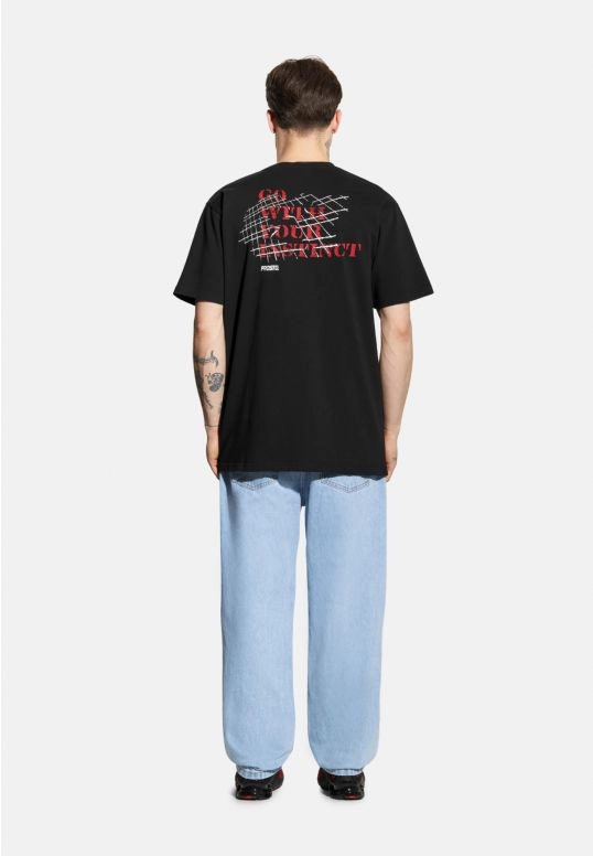 Koszulka męska t-shirt oversize Prosto Instinct czarna