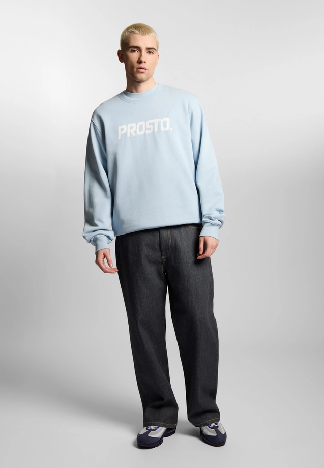 Bluza męska Prosto Old Logo crewneck jasno niebieska
