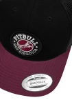 Czapka z daszkiem Snapback Trucker Pit Bull Pitbull San Diego CA czarno/bordowa
