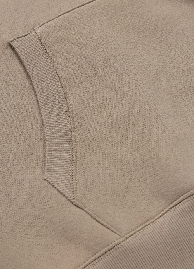 Bluza męska z kapturem Pit Bull Small Logo 25 beżowa