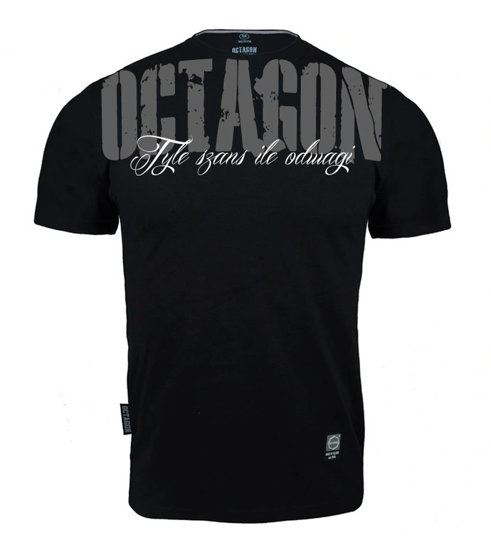 Koszulka męska T-shirt Octagon Tyle Szans Ile Odwagi 2 czarna