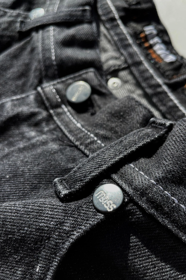 Spodenki męskie jeansowe Mass DNM Box czarne