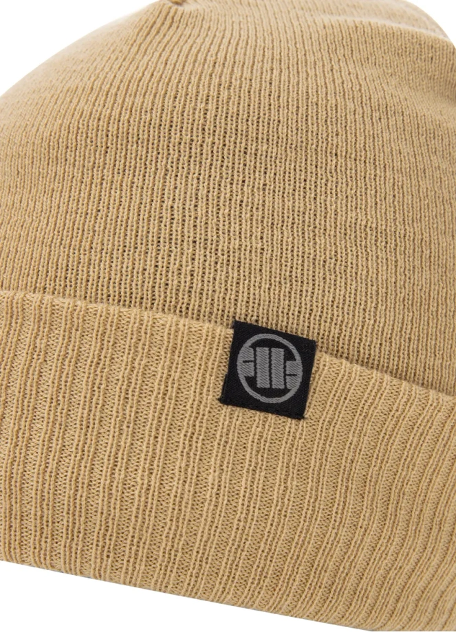 Czapka zimowa z pomponem Pit Bull Beanie Bubble Small Logo II beżowy