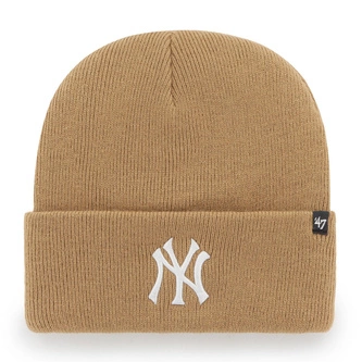 Czapka zimowa unisex 47 Brand MLB New York Yankees beżowy