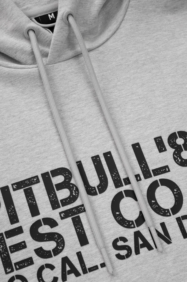 Bluza męska z kapturem Pitbull Pit Bull Driving szara