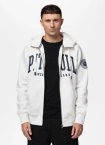 Bluza męska rozpinana z kapturem Pit Bull Norton off white biała