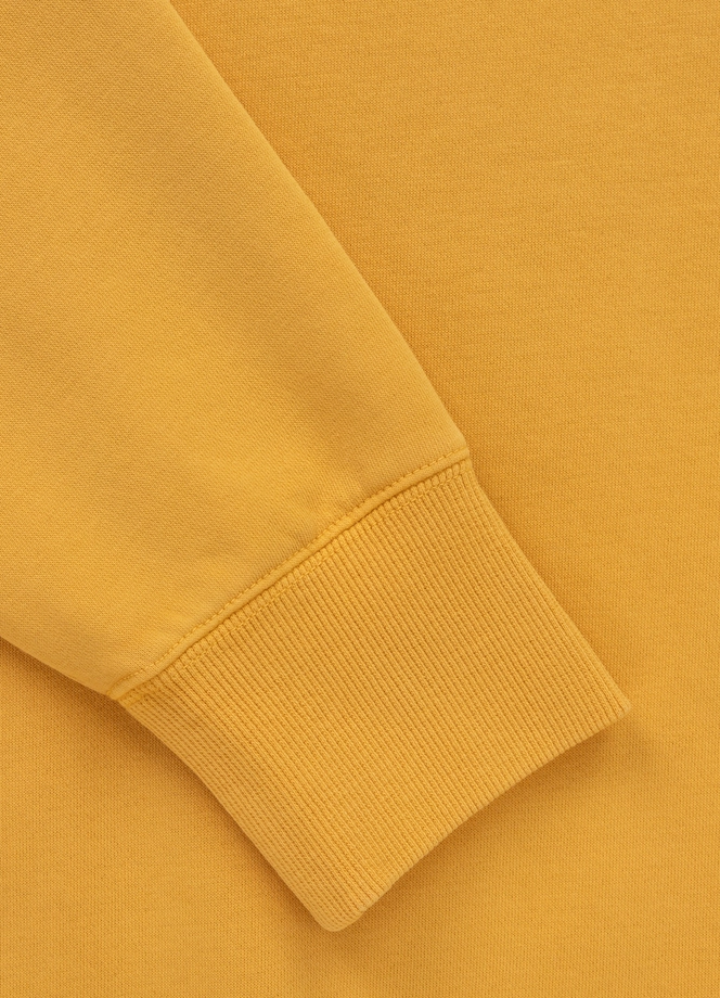 Bluza męska bez kaptura Pitbull Pit Bull Lancaster 2 Washed żółta