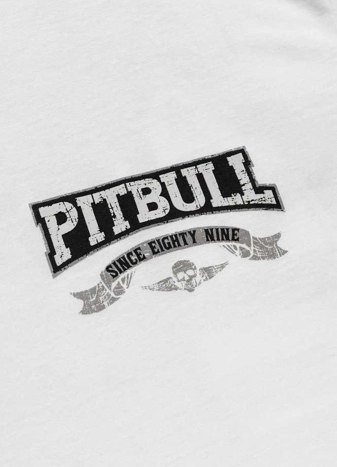 Koszulka męska T-Shirt Pitbull Troublemaker biała