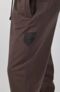 Spodnie dresowe męskie oversize Prosto Splash Shield brązowe
